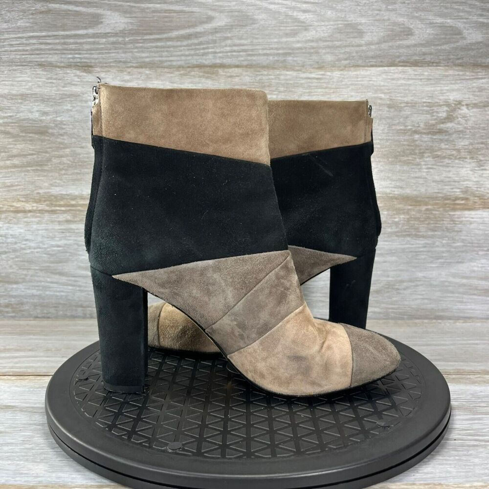 Grigiarancio Color Block Suede Heeled Ankle Boots… - image 7